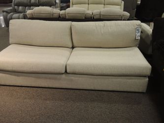 Mitchell Gold + Bob Williams Haywood Armless Sofa - Cream | Couch | Living Room Couch