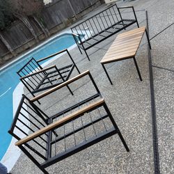 Outdoor Patio Set  (cushions not included)