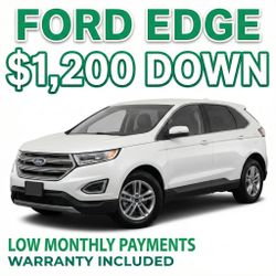 Ford Edge SUV 🚙 $1,200 Down & Drive! (Warranty Included + Easy Approval)