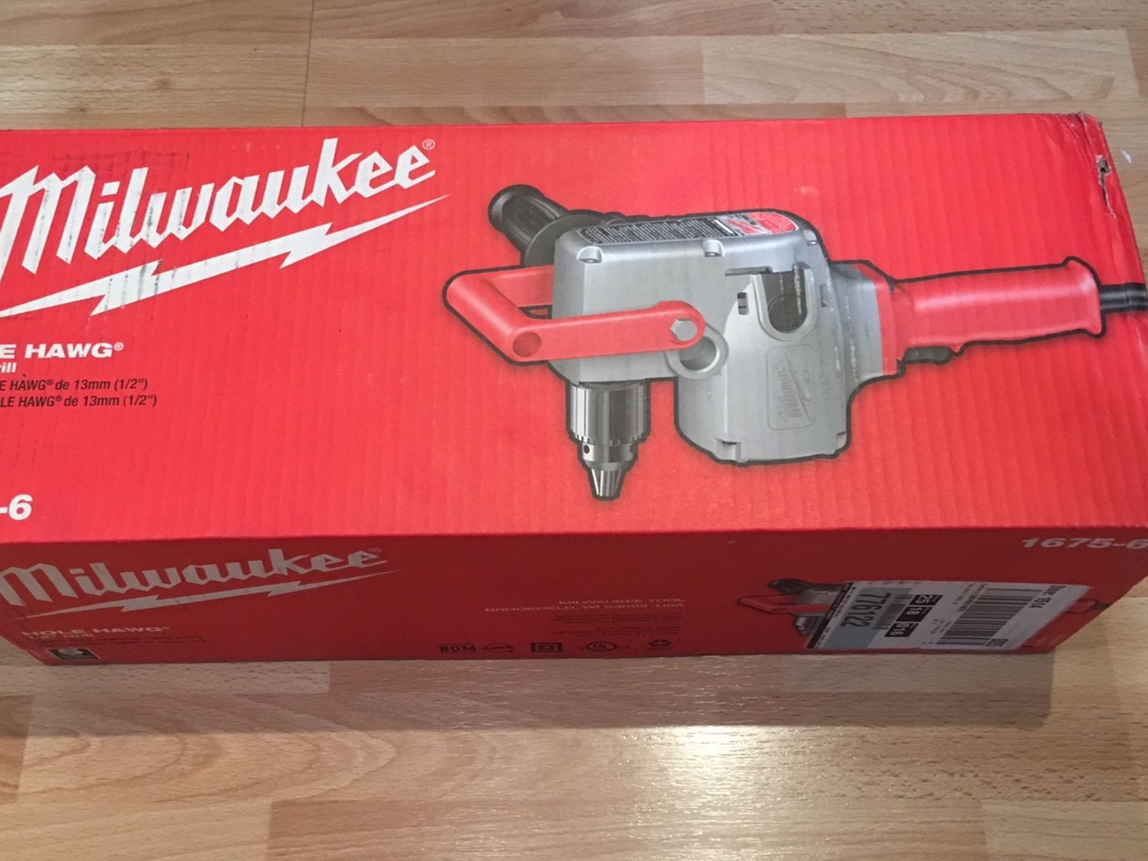 Milwaukee 1/2” Hole Hang M#1675-6 Brand New