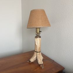 Vintage Deer Hoof Lamp