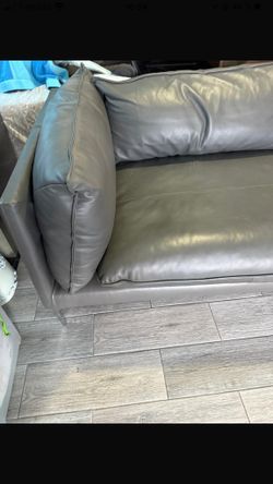 Leather Sofa Gray $470