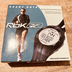 Reebok fitness watch and heart rate monitor