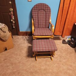 Rocker Chair And Leg Foot Stool