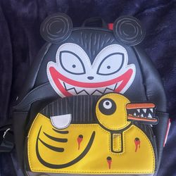 RARE Loungefly The Nightmare Before Christmas Scary Teddy and Undead Duck Mini Backpack