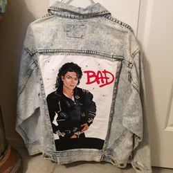 Michael Jackson BAD jean jacket