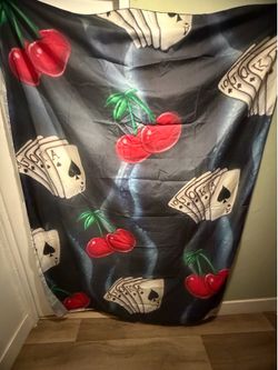 Casino Playing Cards Cherries Tapestry