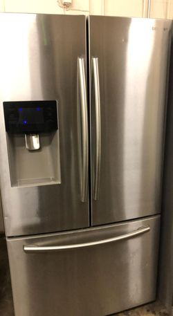 Samsung 3-Door Stainless Steel Fridge With Water and Ice Maker
