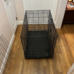Foldable Two Door Dog Crate With Divider And Instructions