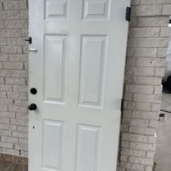 WHITE ENTRY DOOR 36 Inches 