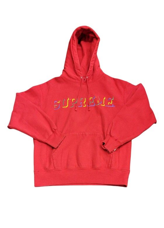 Supreme Drop Shadow Hooded Sweatshirt Size Small