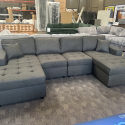 New Grey Sectional Couch 