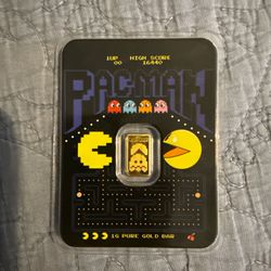1 gram Gold Bar  PAC MAN 45th Anniversary in TEP