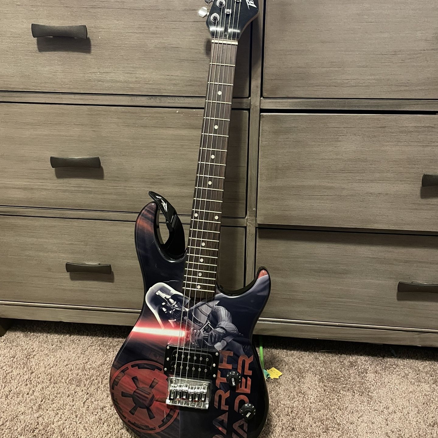 Darth vader Electric Guitar (with Strings & Strap) for Sale in