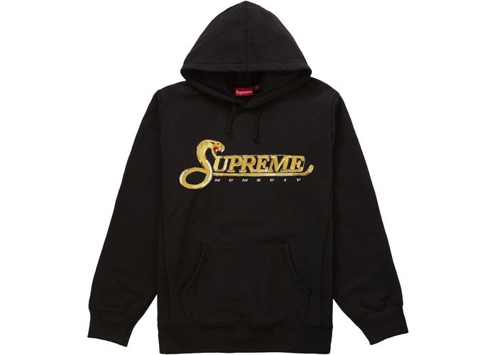 Supreme sequin viper hoodie