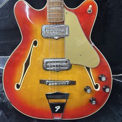 Fender Semi-Hollow Electric Guitar – Cherry Sunburst – SKU G013