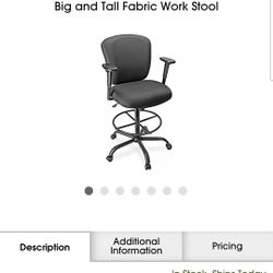 Heavy Duty Office Stool Chair/ New 450 Lb Capacity 