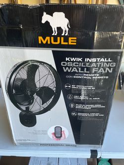 Oscillating wall fan