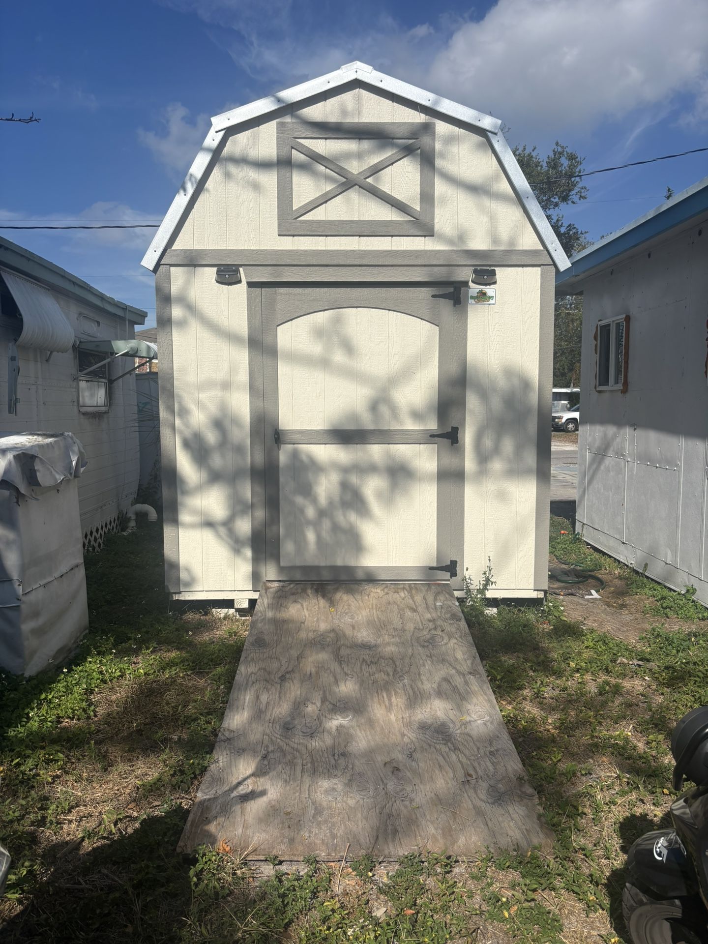 Lofted Barn Style Shed With Metal Roof