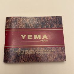 Men’s YEMA 50  París.  Fully Automatic and stainless steel back base metal bezel.