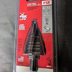 Milwaukee #12 7/8"-13/8" Step Drill Bit 