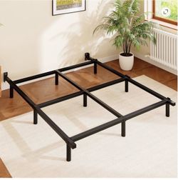 Adjustable metal bed frame