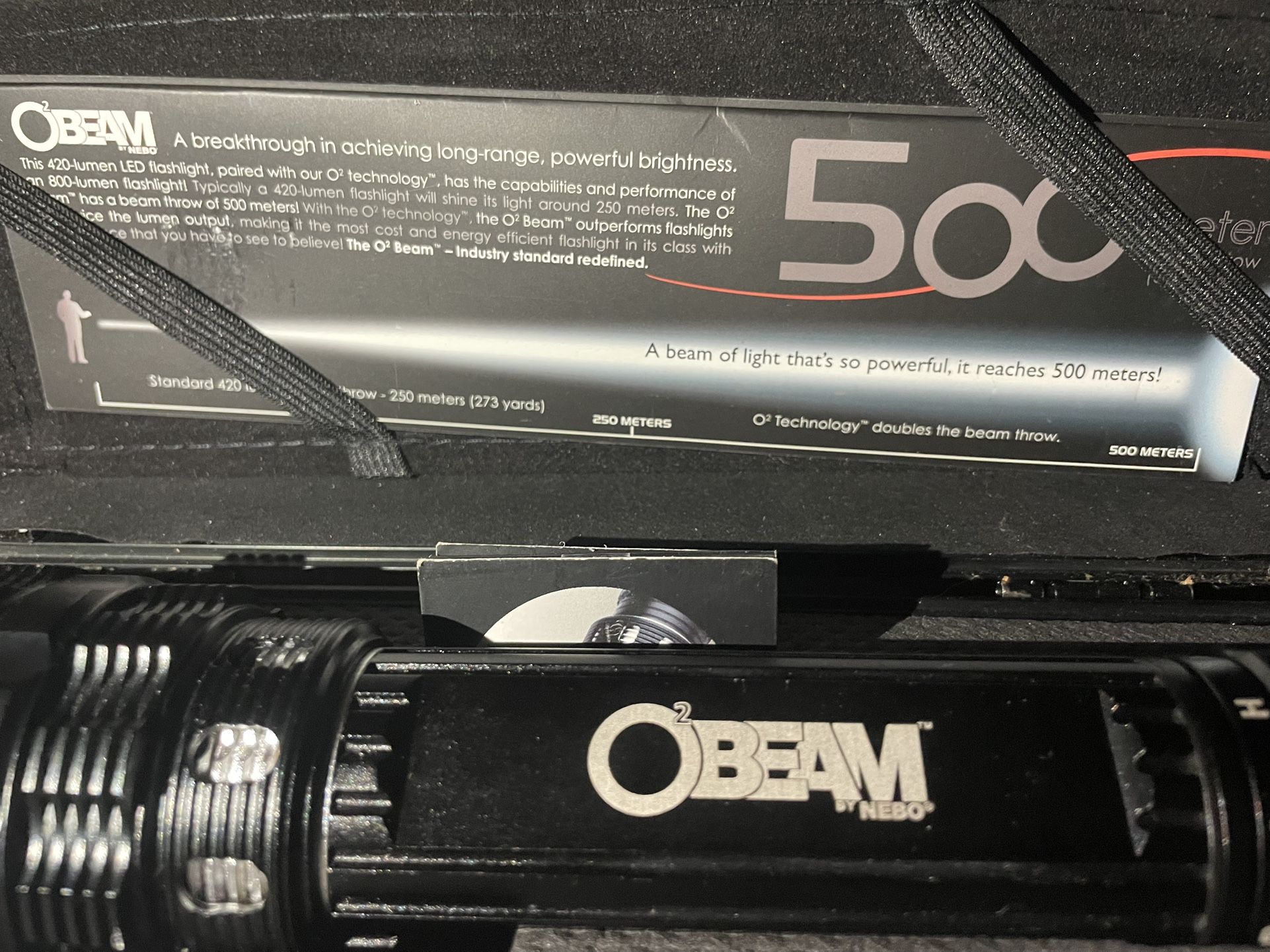 nebo 02 beam flashlight NEBO O2 Beam 420 Lumens LED Flashlight for Sale in Eleven Mile, AZ