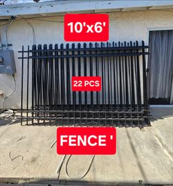 EACH FOR SALE BRAND NEW  FENCES 10'X6' POST AND HARDWARE INCLUDED 
POWDER COATED SURFACE BLACK
EASY TO INSTALLED
HARDWARE AVAILABLE
IDEAL FOR HOUSE,LA