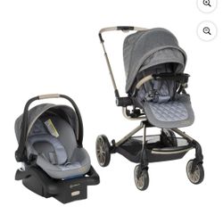 Monbebe 360 Rotating  Baby Stroller And Car seat Combo 