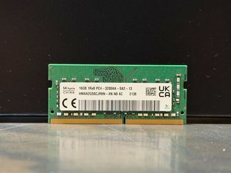 SK Hynix DDR4 16GB PC4-3200AA 3200Mhz RAM for laptop, micro desktop, All In One or compatible devices