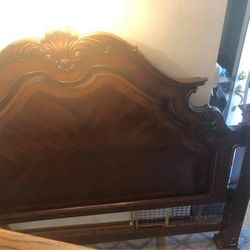 7 foot tall majestic king headboard heavy real wood 