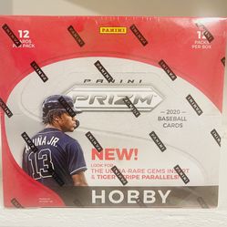 ⚾️ 2020 Panini PRIZM BASEBALL HOBBY BOX, B.Bichette, Y.Alvarez, L.Robert, Lux RC's