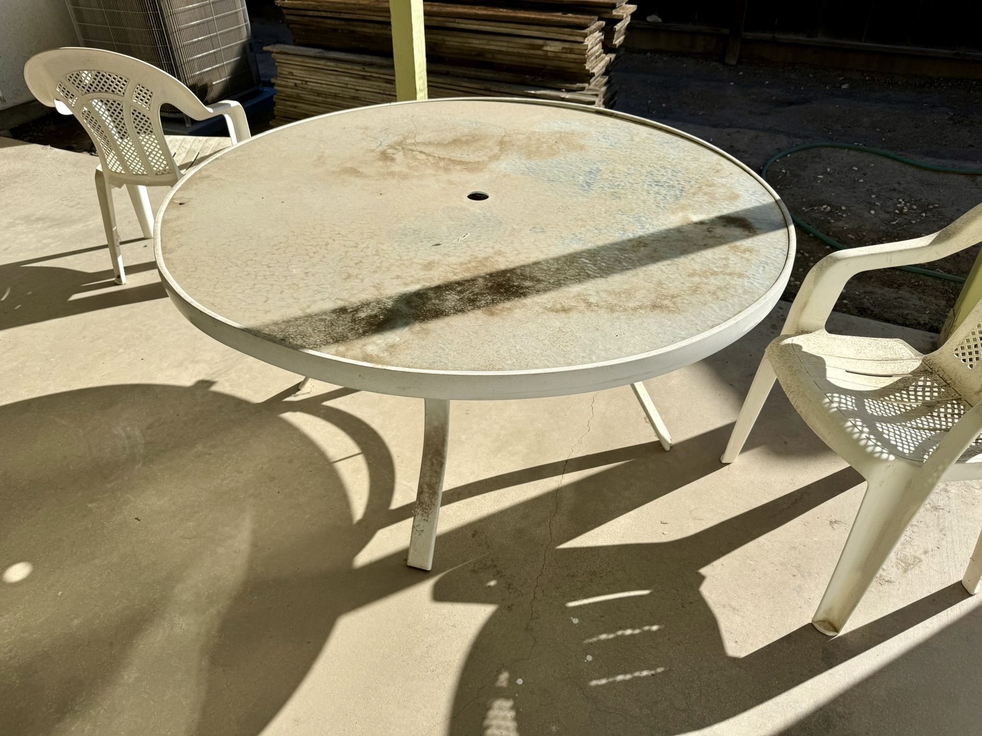 Outside Glass Patio Table