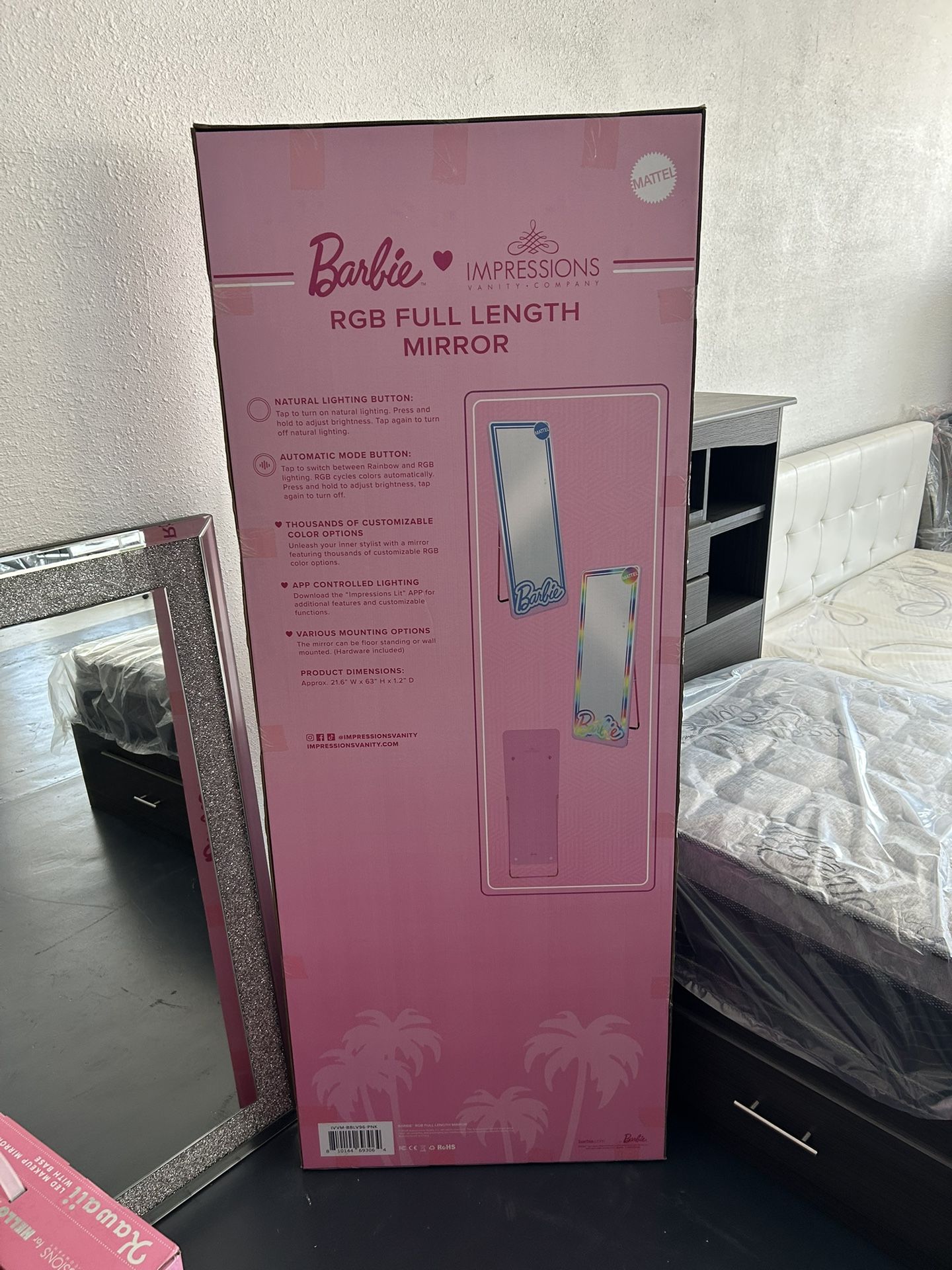 ESPEJO. Grande. BARBIE. 