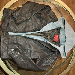 Boys GUESS leather Jacket- Sz8