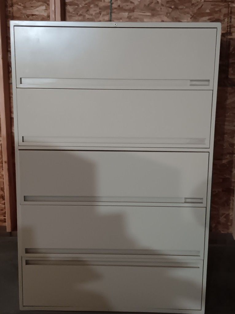 5-Drawer Horizontal File Cabinet