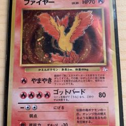 Pokémon- Moltress Holo Card