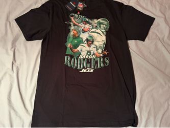 Aaron Rodgers #8 New York Jets NFL Graphic Fanatics Shirt; Men’s XXL