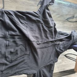 Plain Black Zip Up 