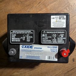 Exide Sprinter 550cca 12v Battery