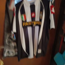 Men's Autentic Lotto Juventus Fastweb Vintage Jersey Black-White Large XXL