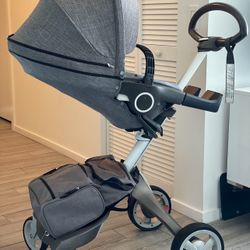 Strokke Stroller With Bassinet Attachment