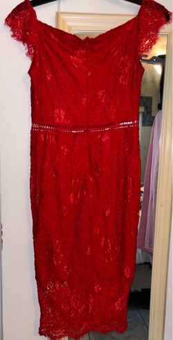Red Lace Cocktail dress