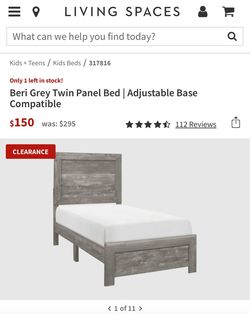 Twin bed - living spaces