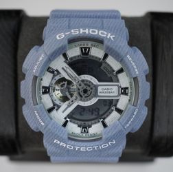 Casio G-Shock GA-110DC Denim Blue Analog Digital Quartz 200M Men's Watch