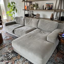 West Elm Dalton Sectional Sofa With Chaise
