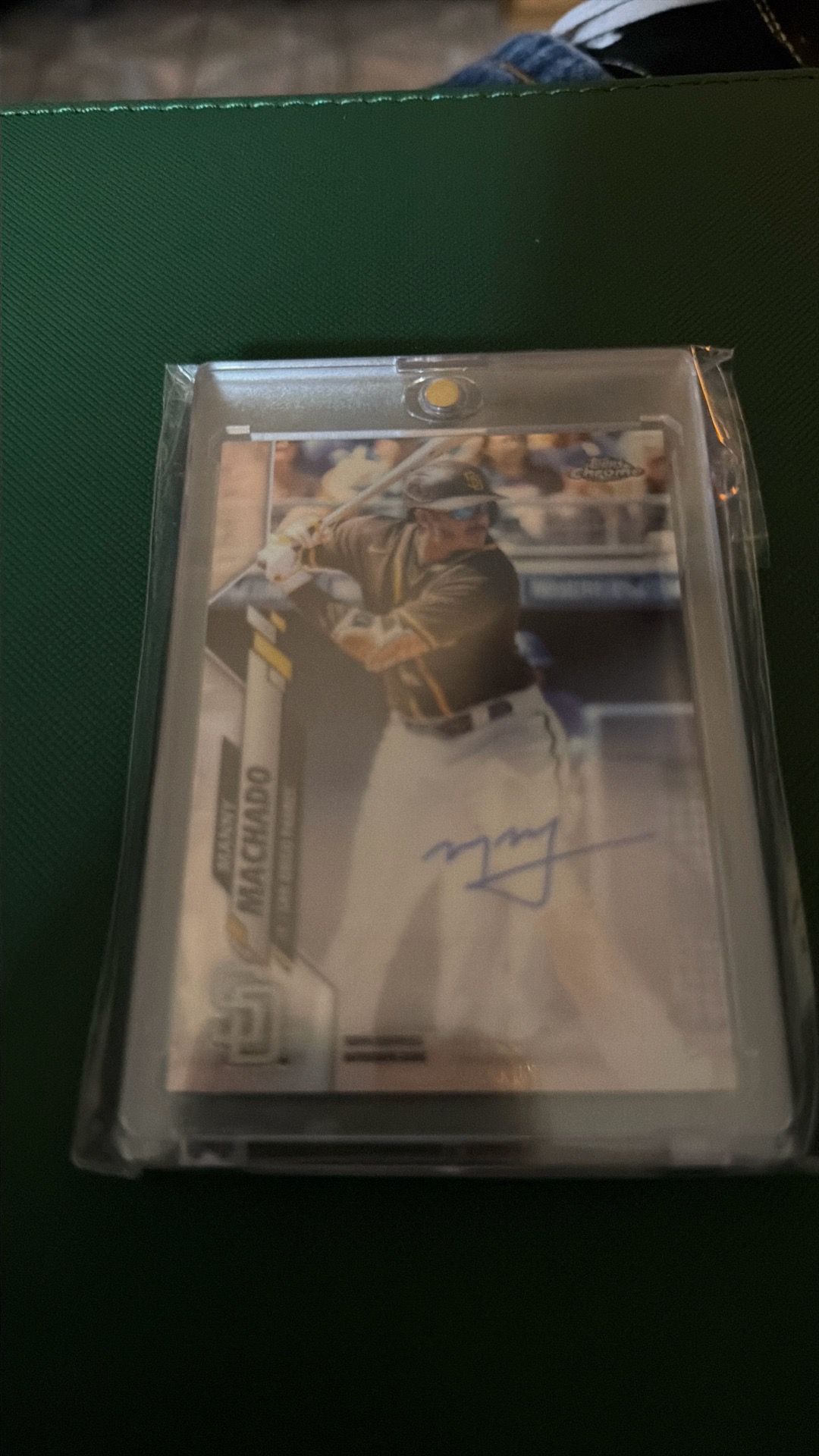 Manny machado autograph signed baseball card