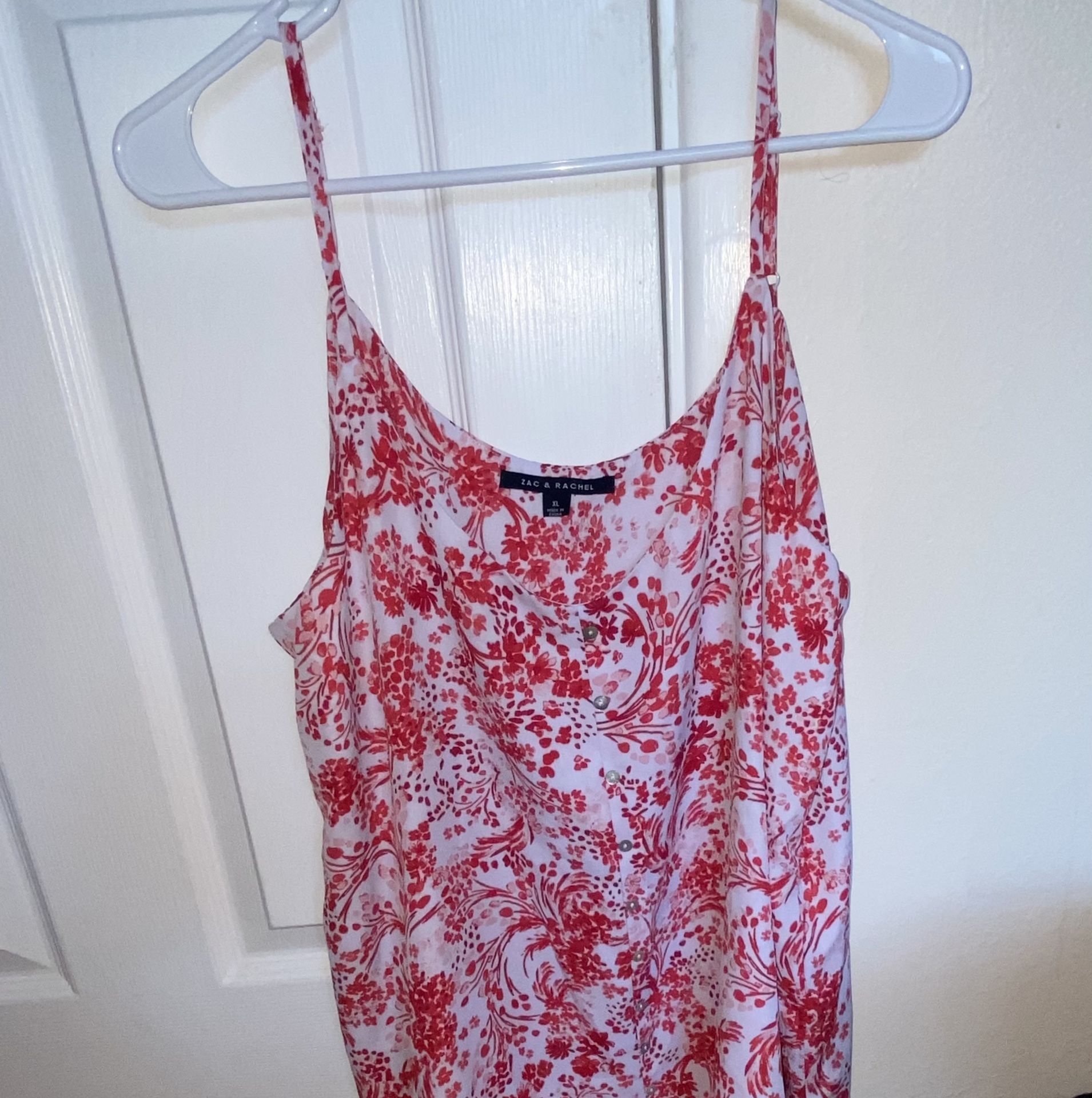 Red& White Short Dress