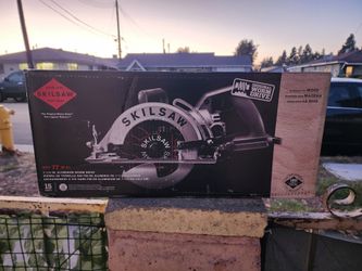 SKILSAW SPT77W-01 15-Amp 7-1/4-Inch Aluminum Worm Drive Circular Saw (Firm, Fijo, Nada Menos, New)