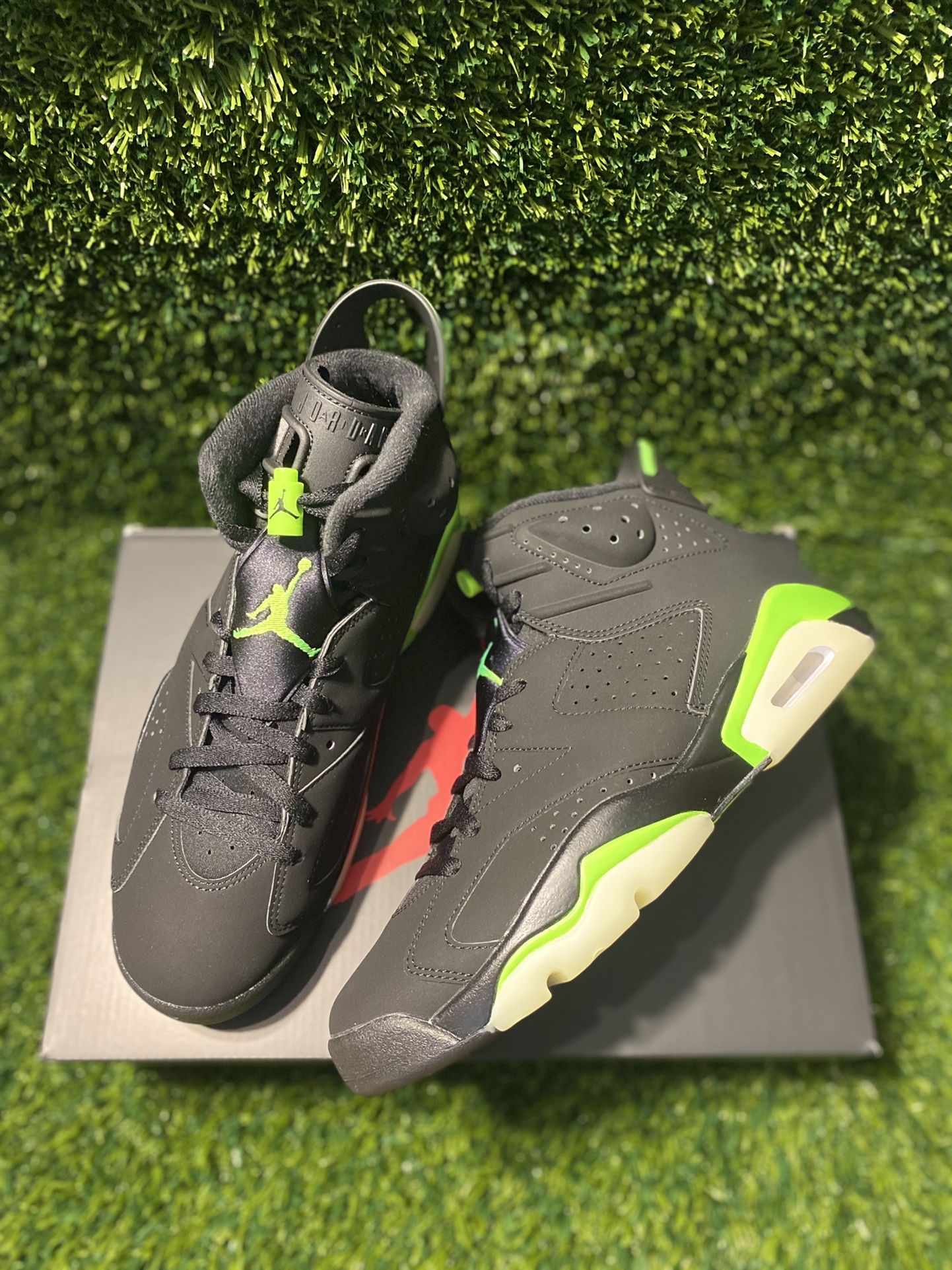 electric green jordan 6